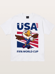USA Eagle Mascot World Cup Cotton T-shirt