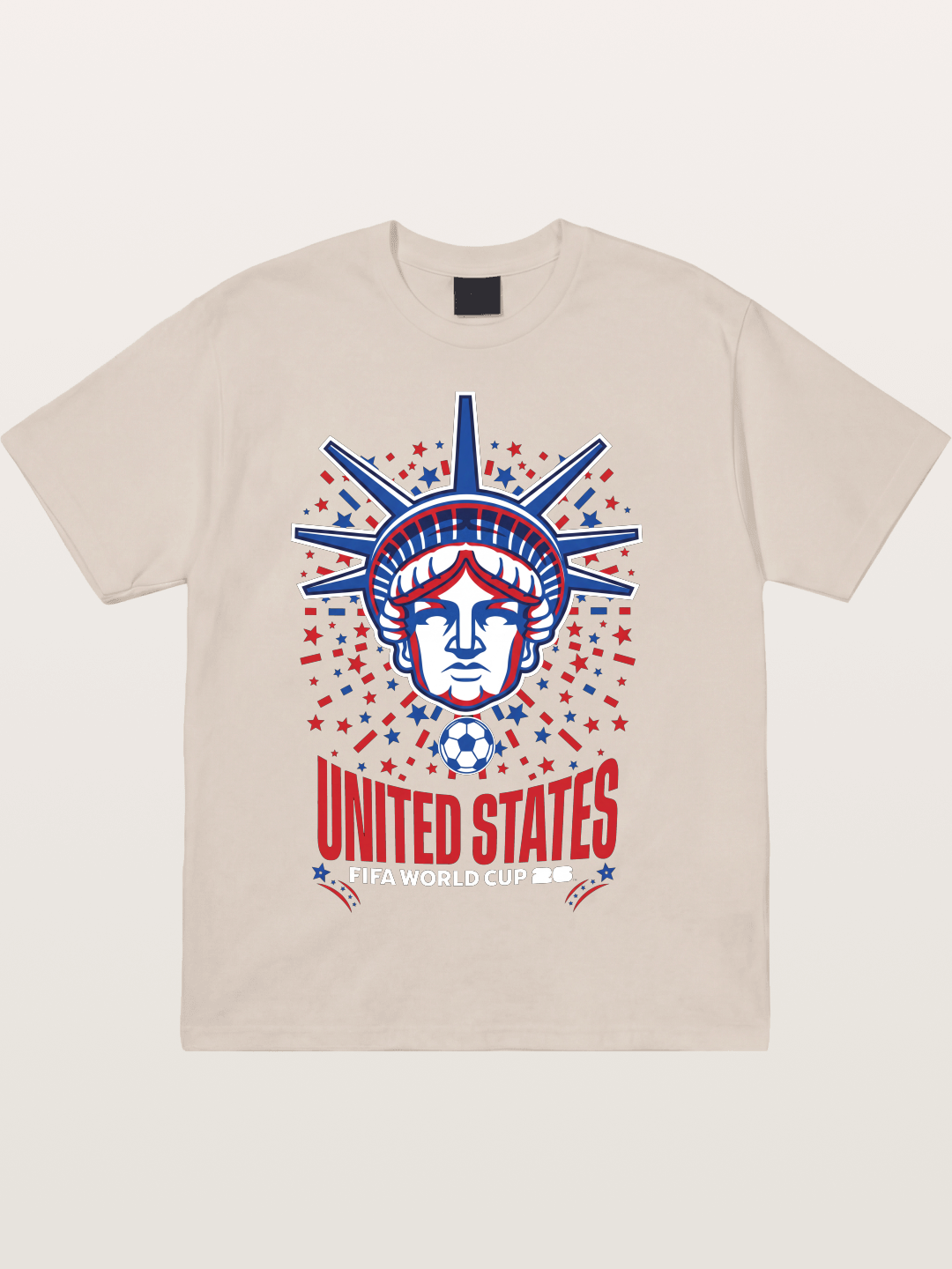 USA WC 2026 Statue of Liberty Badge Cotton T-shirt