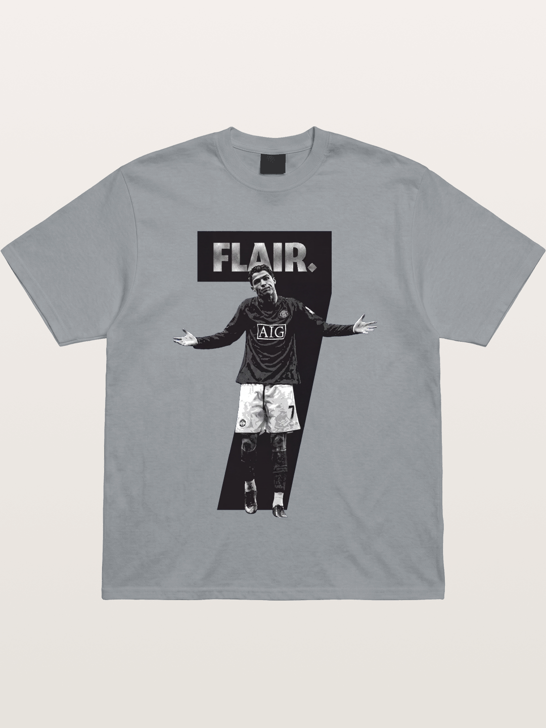 Ronaldo Black And White Number 7 Gildan T-shirt
