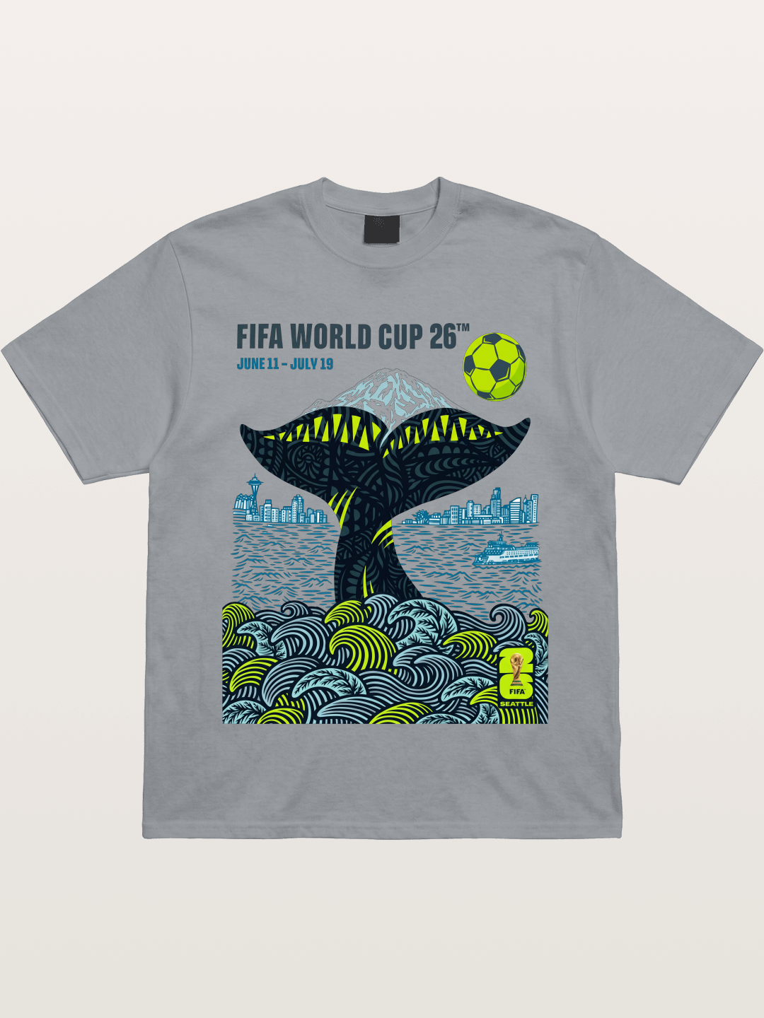 Vancouver 2026 WC Orca Tail Art Gildan T-shirt