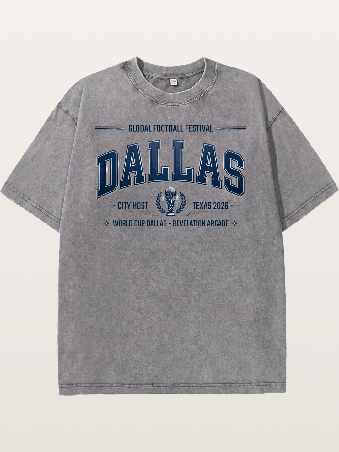 Dallas 2026 World Cup Print Washed T-shirt