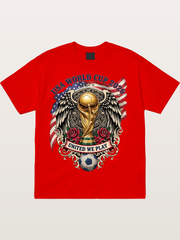USA 2026 Winged World Cup Trophy Cotton T-shirt