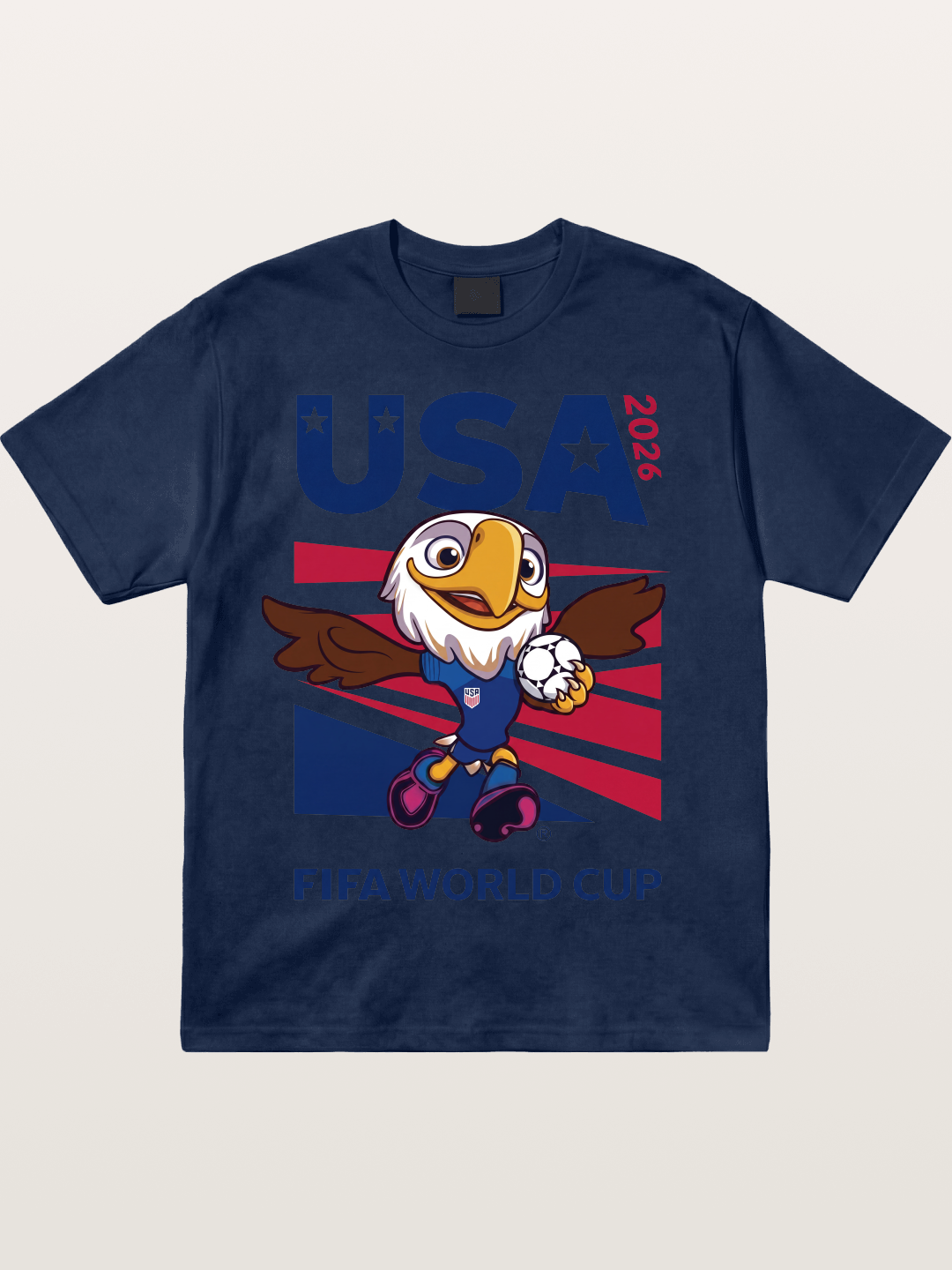 USA Eagle Mascot World Cup Cotton T-shirt