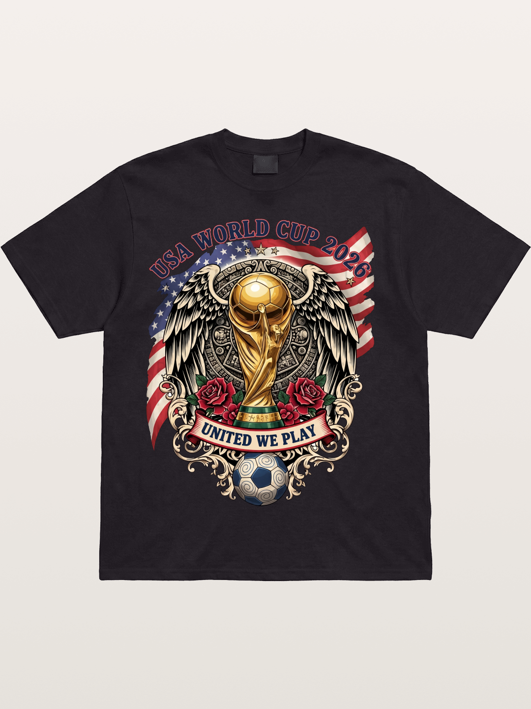 USA 2026 Winged World Cup Trophy Cotton T-shirt