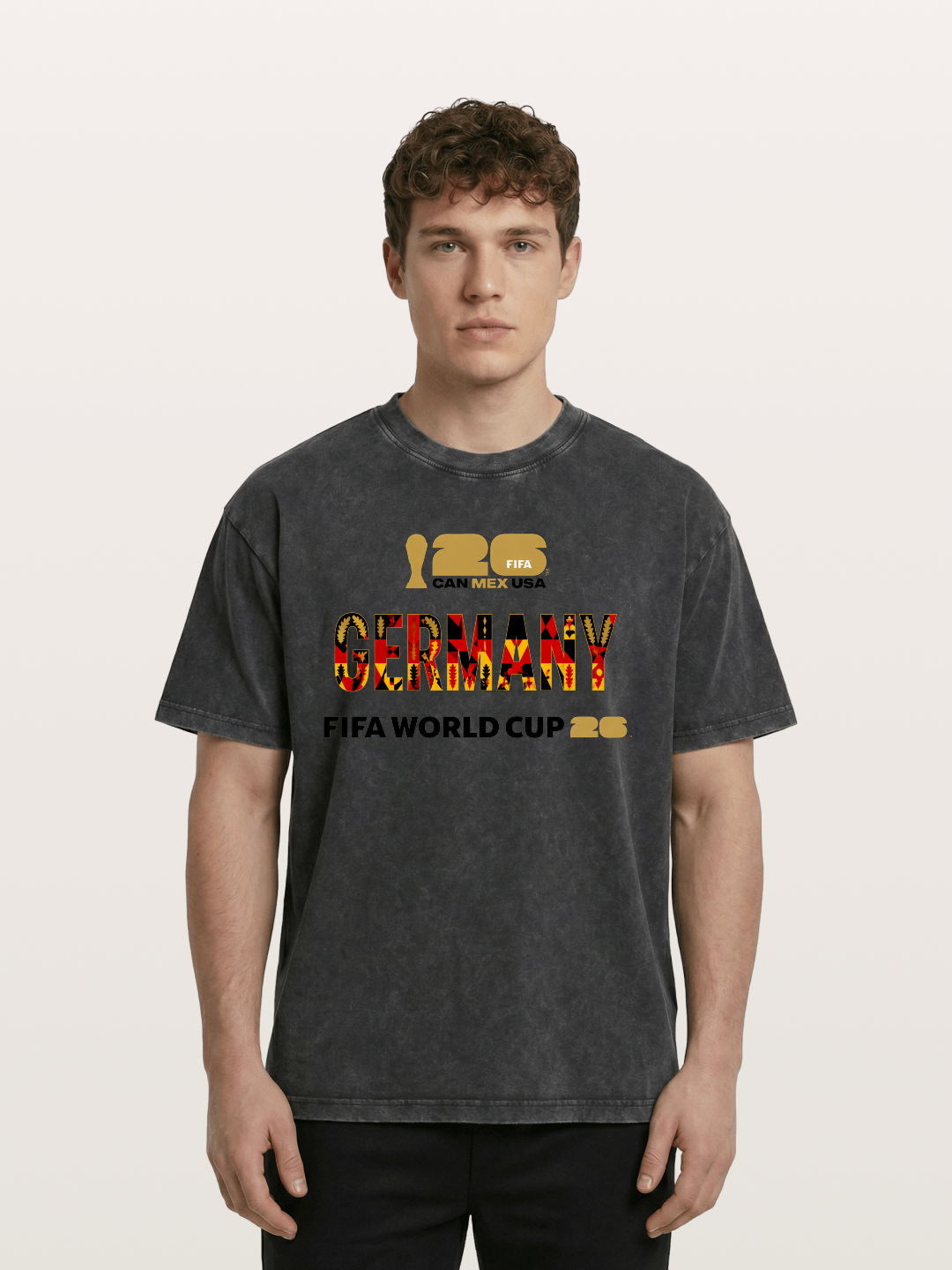 Germany 2026 World Cup Typo Washed T-shirt