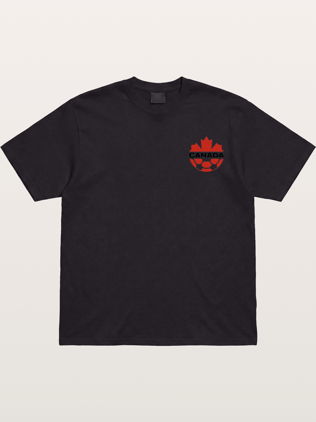 Canada Soccer Maple Leaf Logo Cotton T-shirt