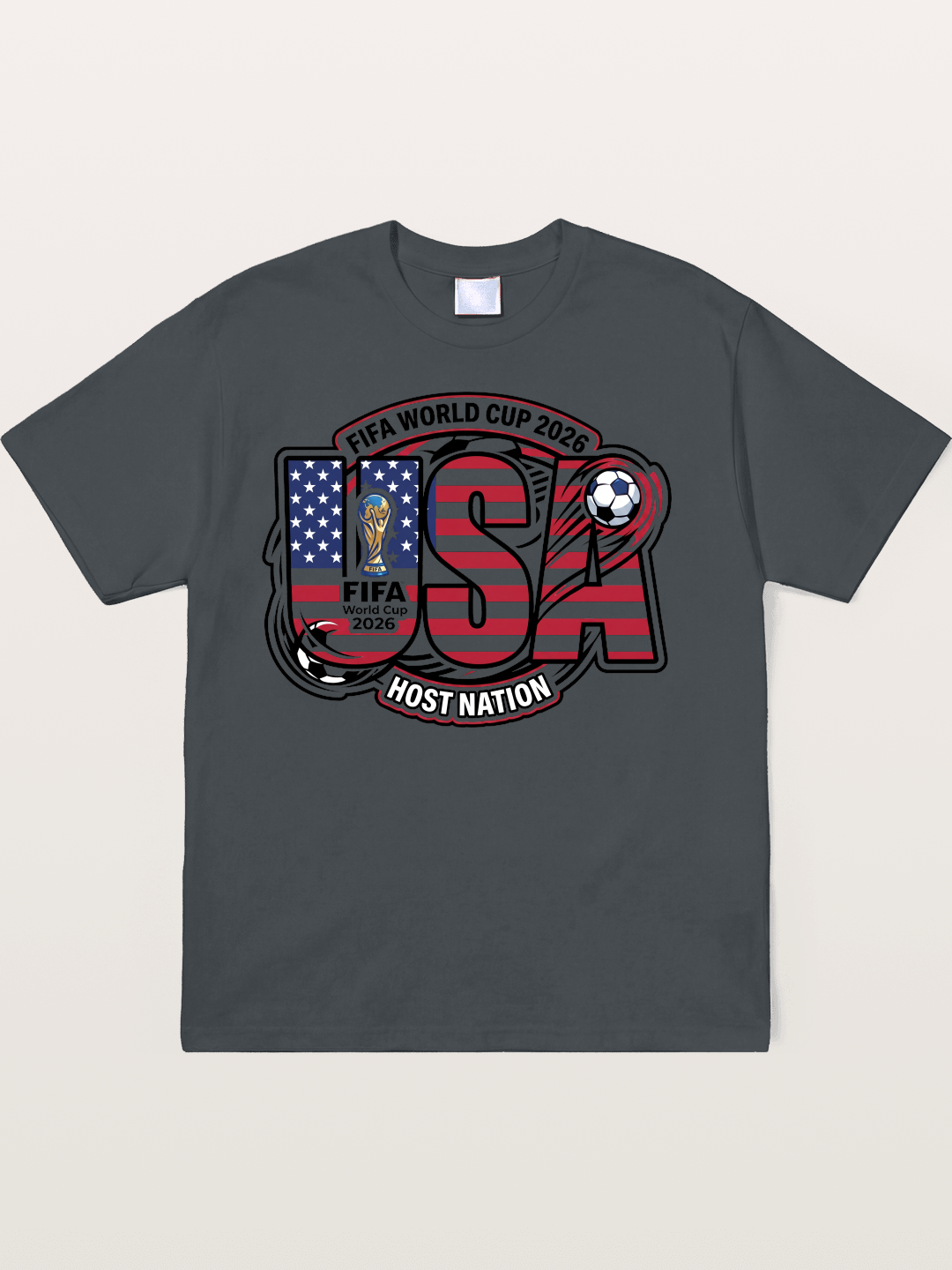 USA 2026 World Cup Typography Soft-Stay T-shirt