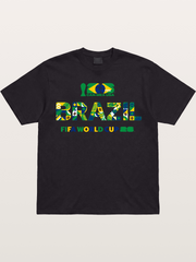 Brazil 2026 Floral Pattern Art Gildan T-shirt