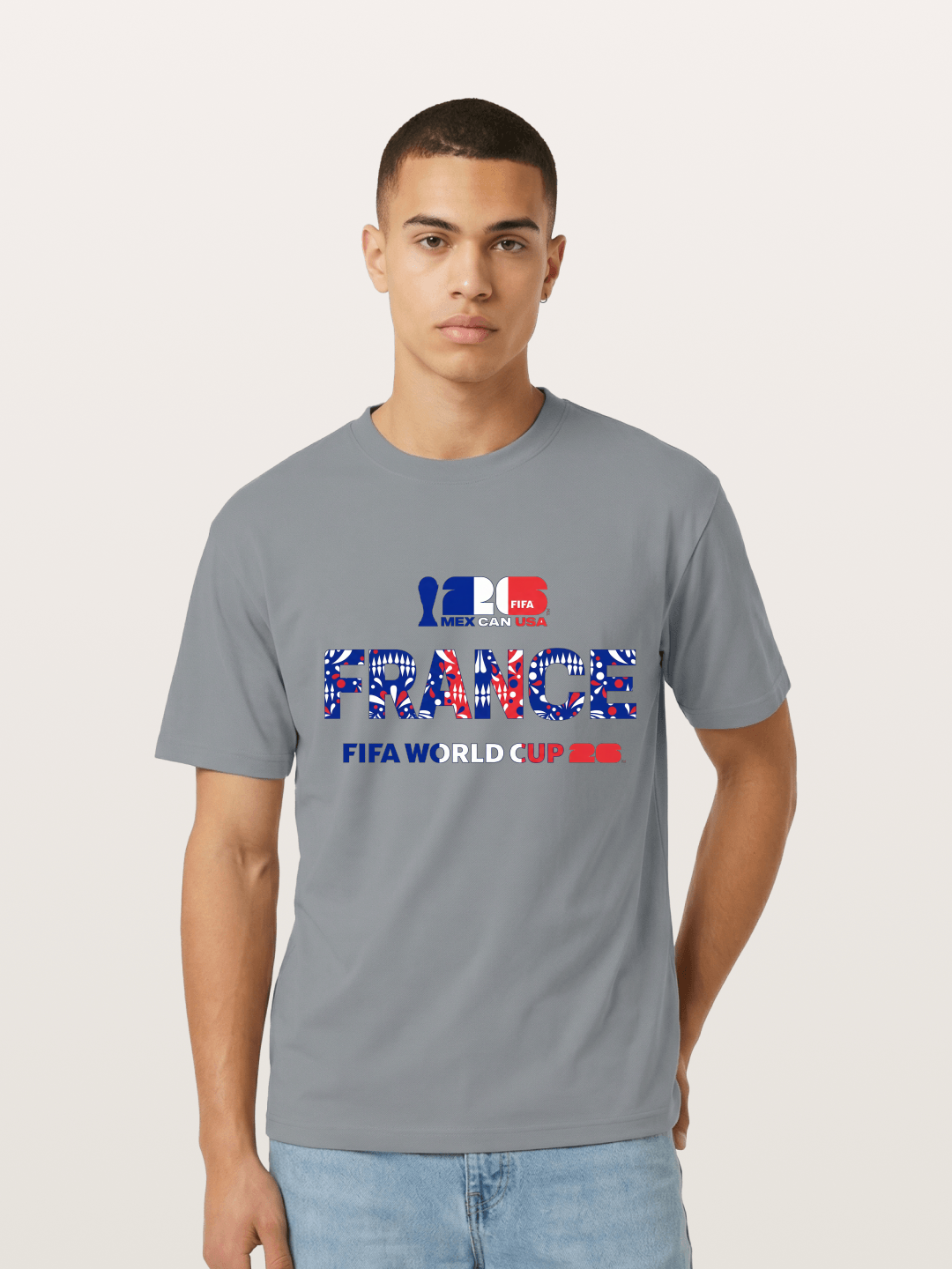2026 World Cup France Pattern Graphic Gildan T-shirt
