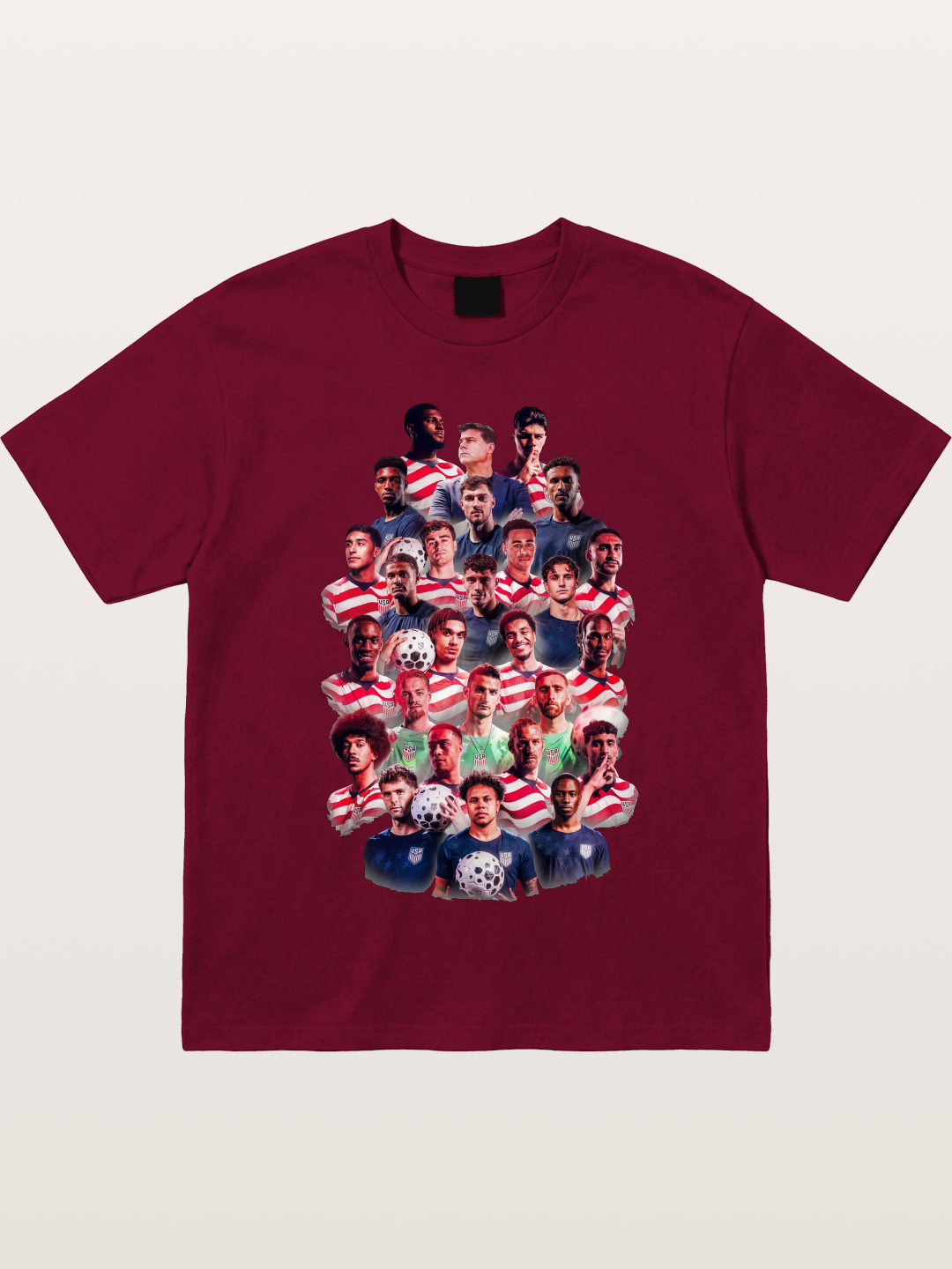 USMNT Full Squad Collage Portrait Gildan T-shirt