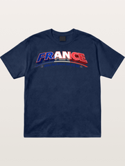 France Retro Team Logo WC Cotton T-shirt
