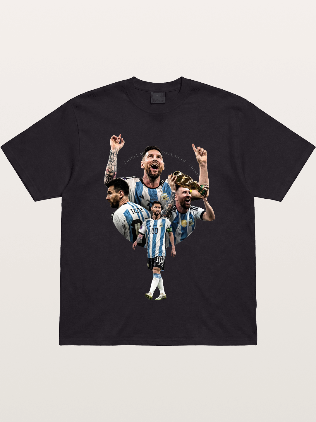 Messi World Champion Montage Gildan T-shirt