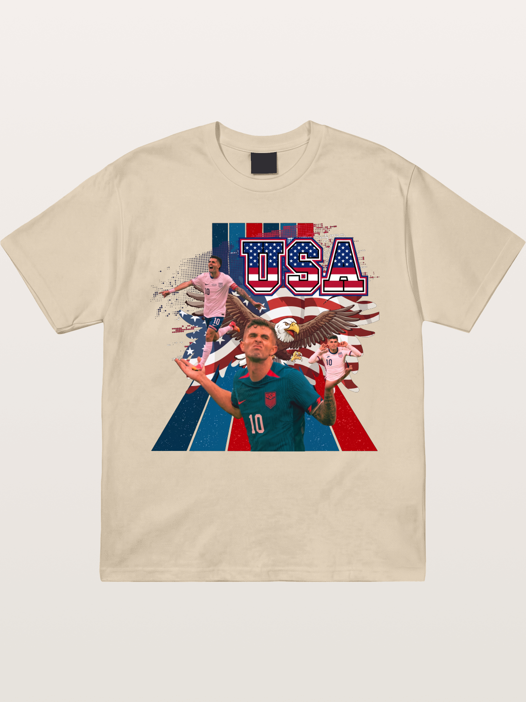US Soccer Eagles And Two National Stars Gildan T-shirt