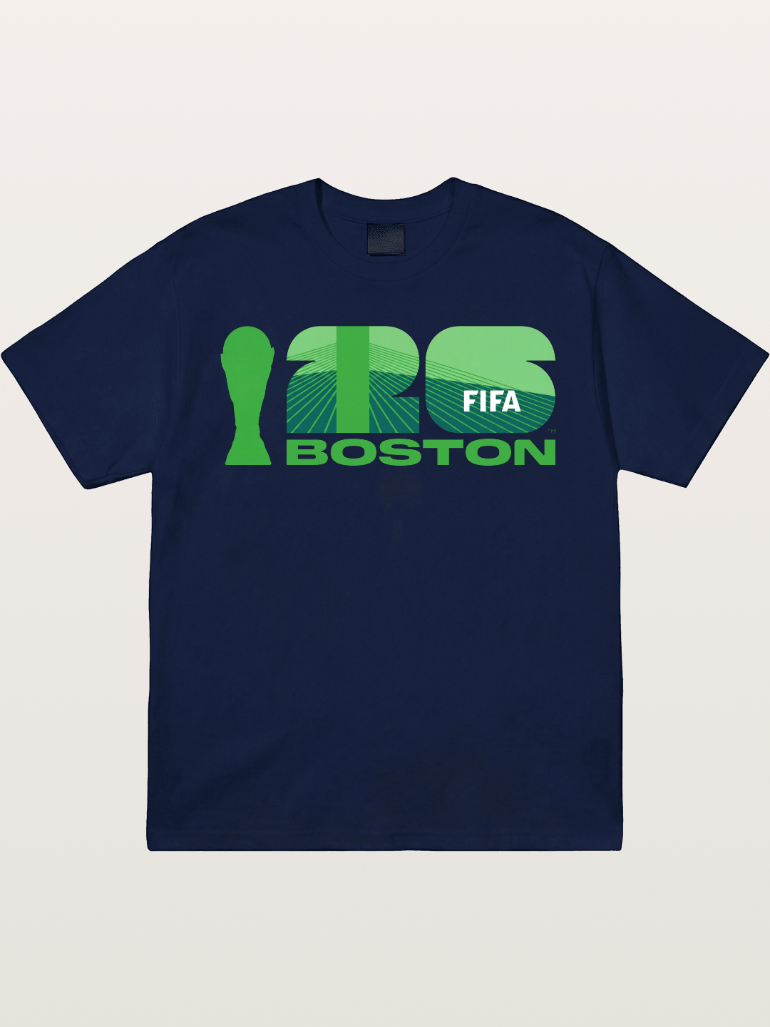 Boston WC 2026 Green Geometric Logo Gildan T-shirt