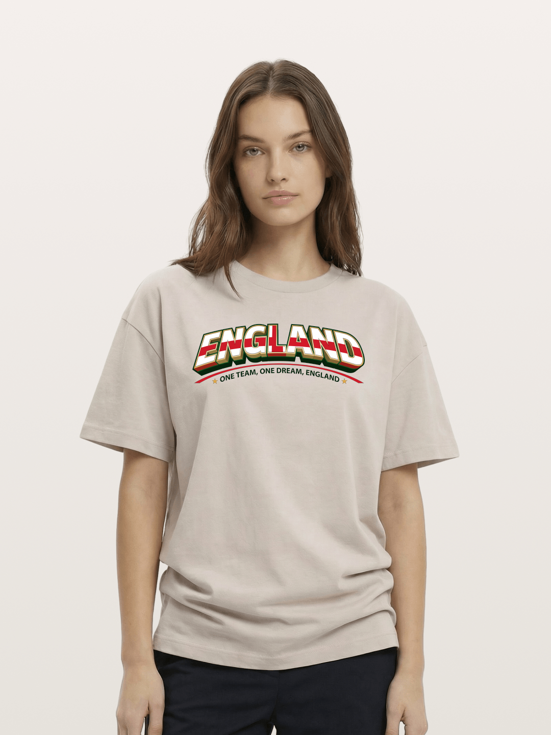 England Retro Team Logo WC Cotton T-shirt