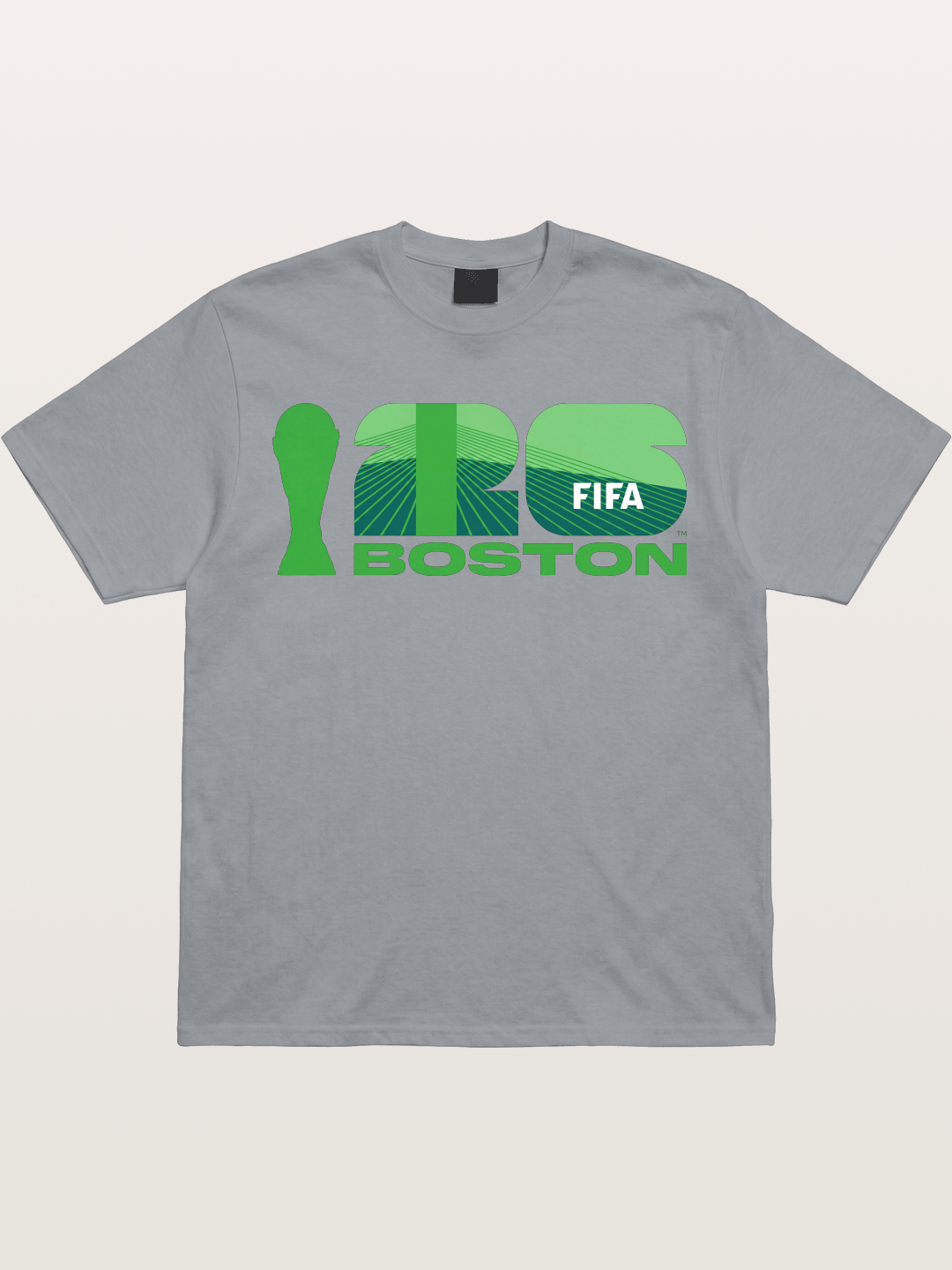 Boston WC 2026 Green Geometric Logo Gildan T-shirt