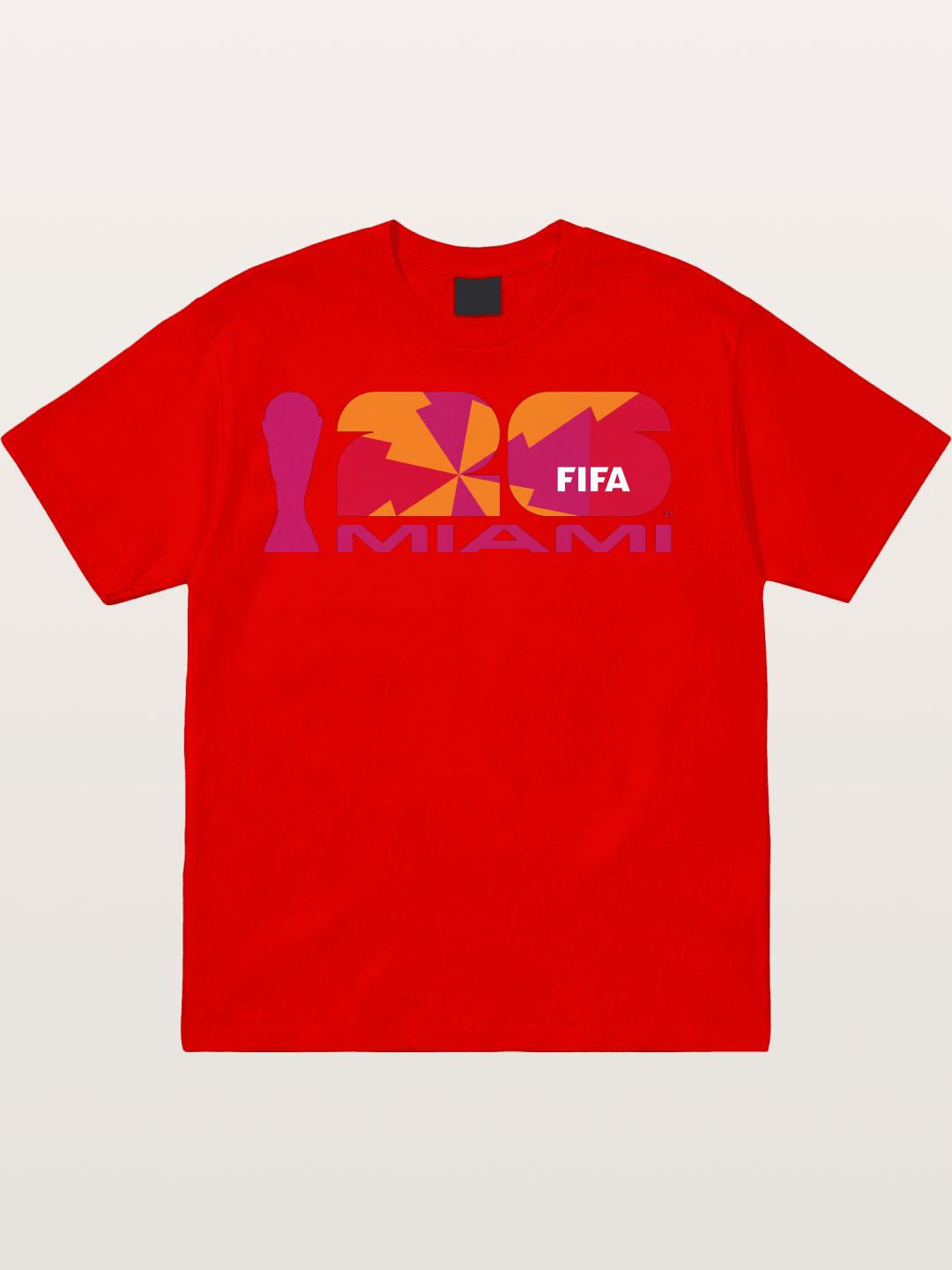 Miami WC 2026 Colorful Geometric Logo Cotton T-shirt