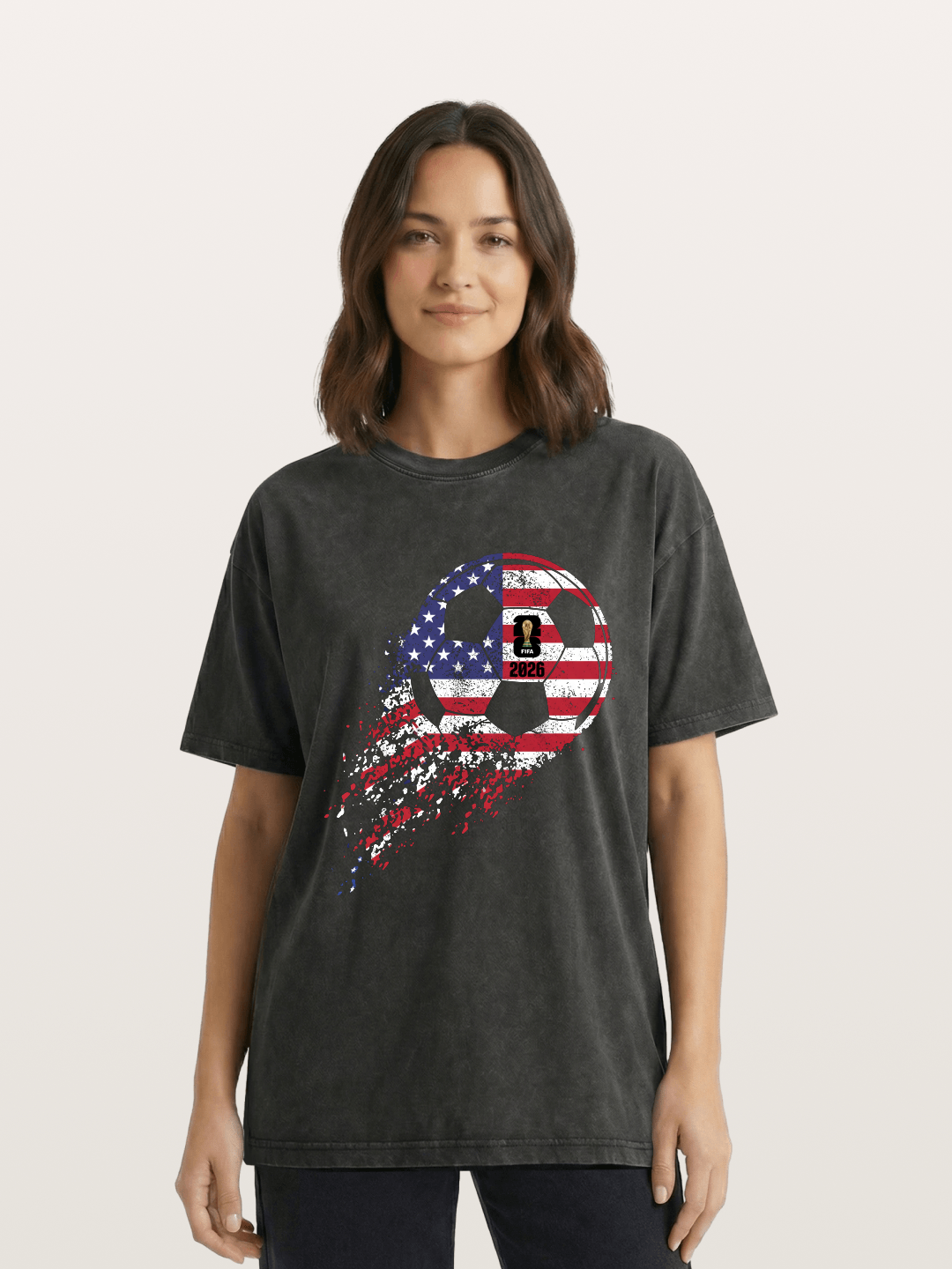 American Flag WC 2026 Ball Washed T-shirt