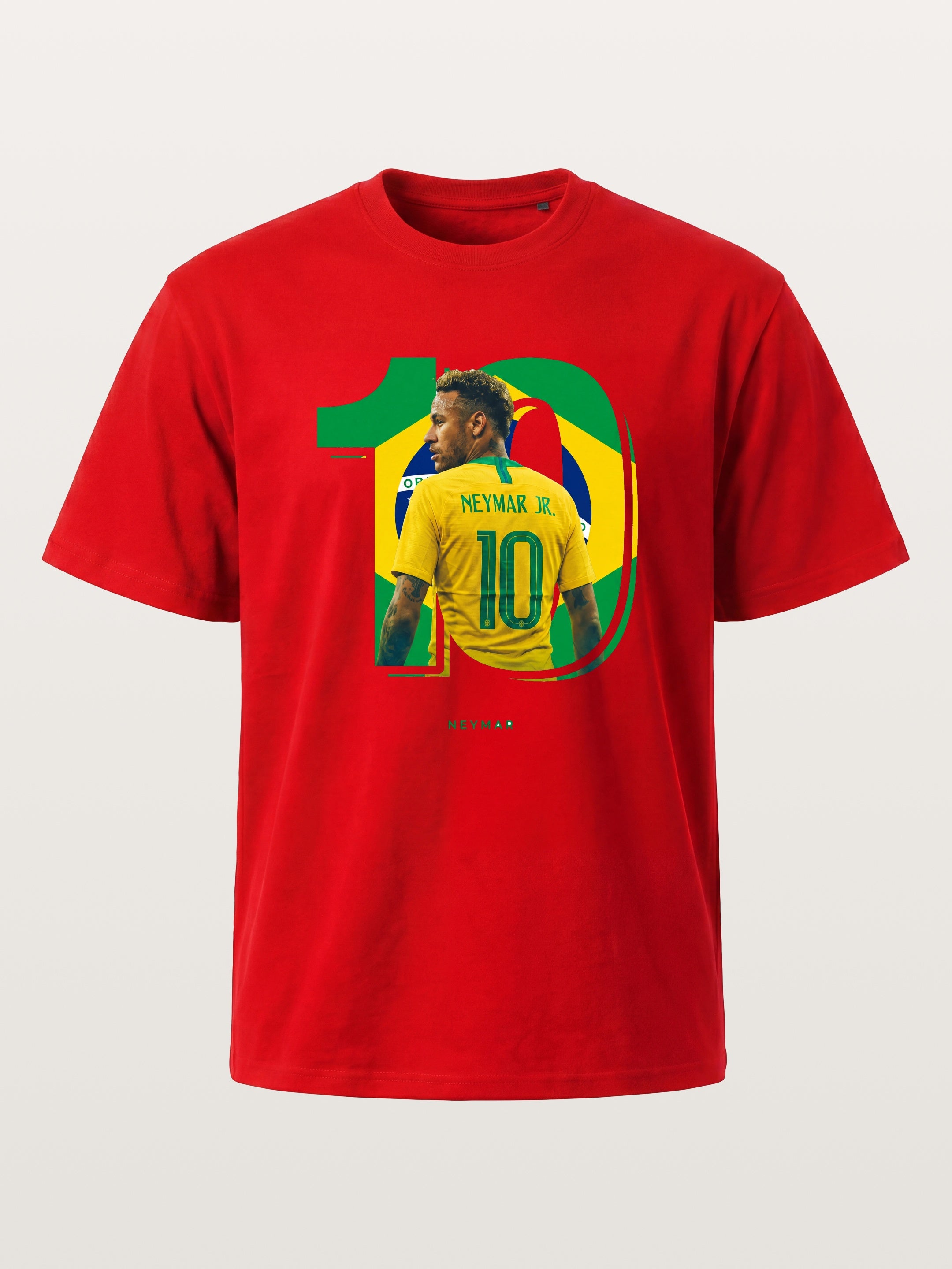 Neymar Brazil 10 Jersey Print Cotton T-shirt