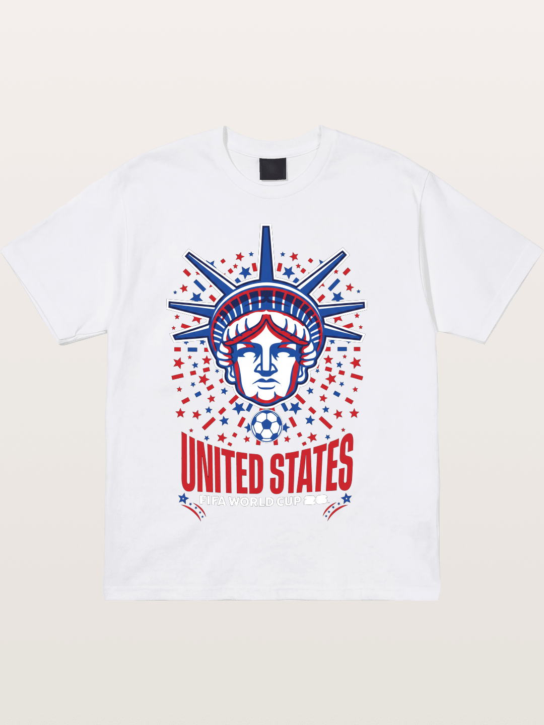 USA WC 2026 Statue of Liberty Badge Cotton T-shirt
