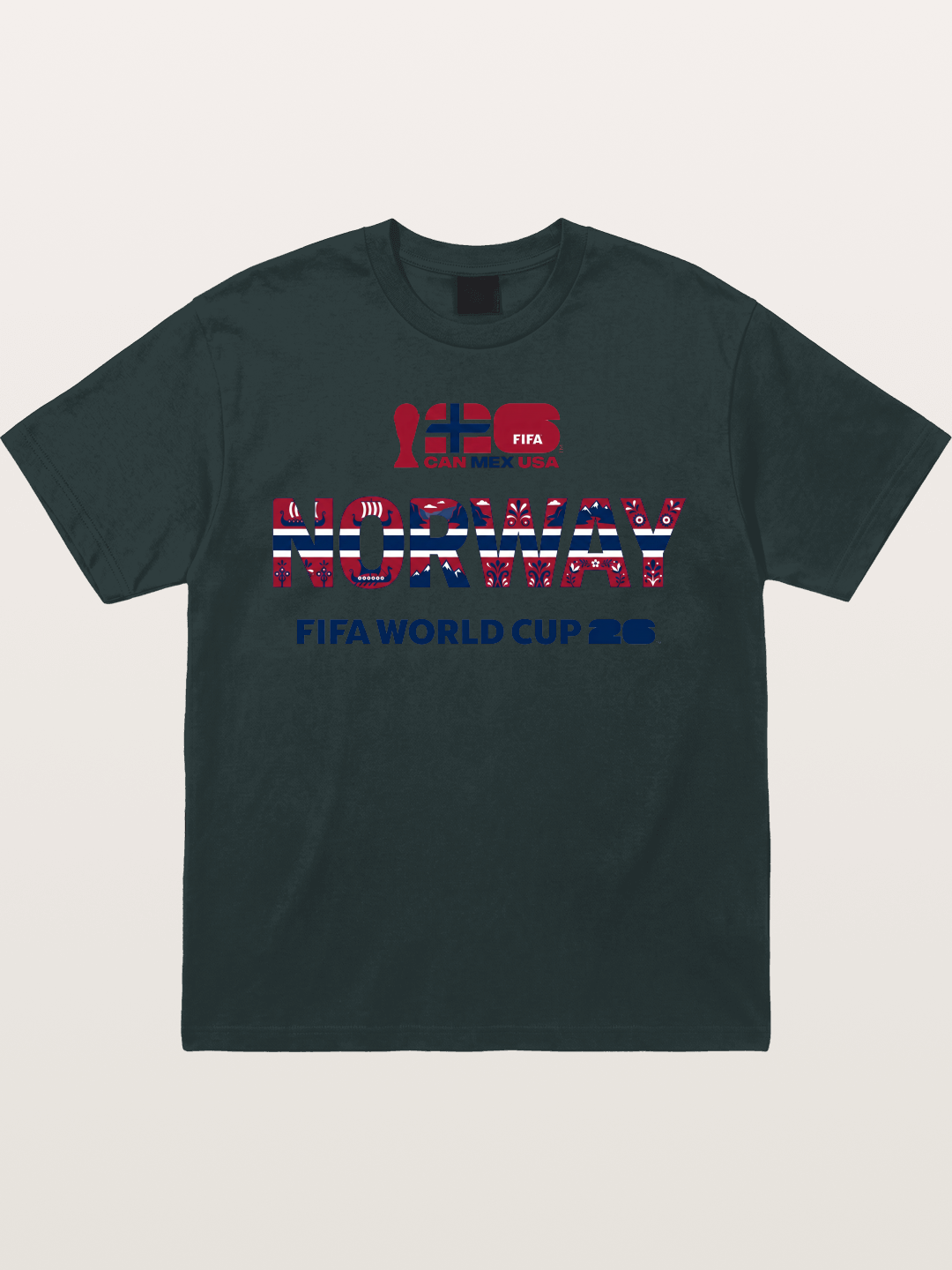 Norway 2026 Folk Pattern Print Gildan T-shirt