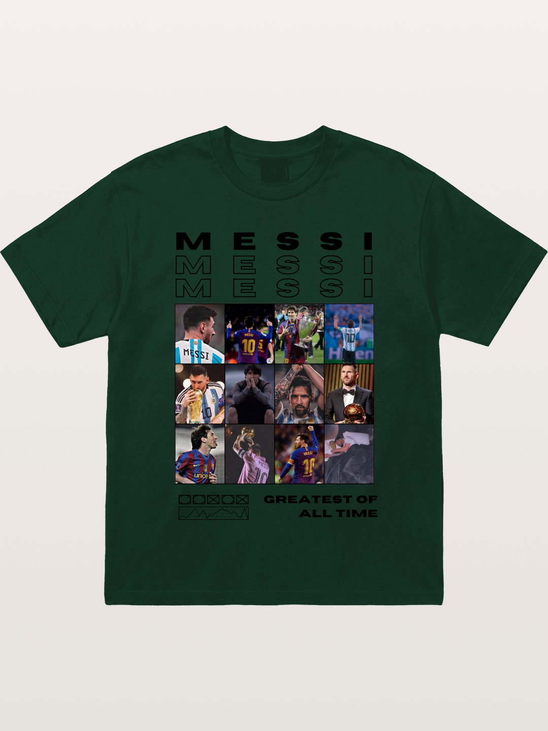 Messi Greatest of All Time Montage Gildan T-shirt