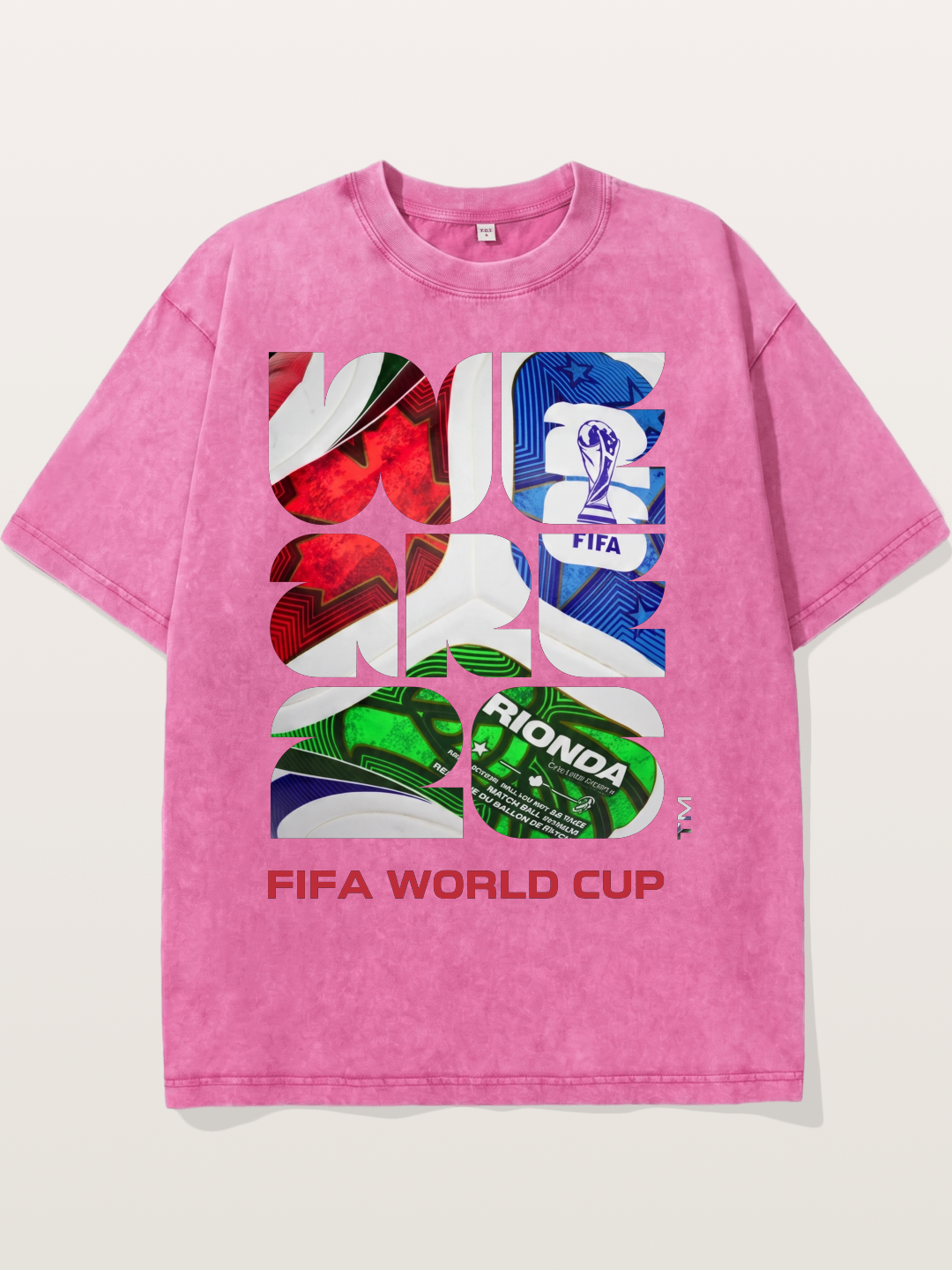 WC 2026 Abstract Geometric Host Design Washed T-shirt