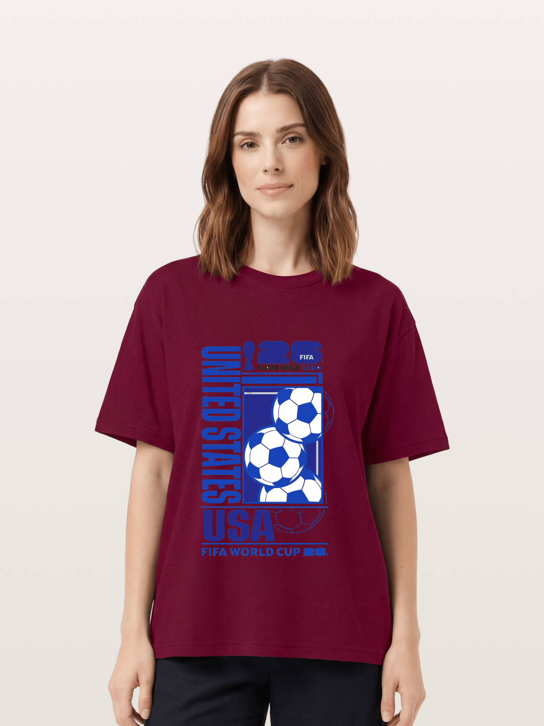 USA Mexico Canada Soccer Art Gildan T-shirt