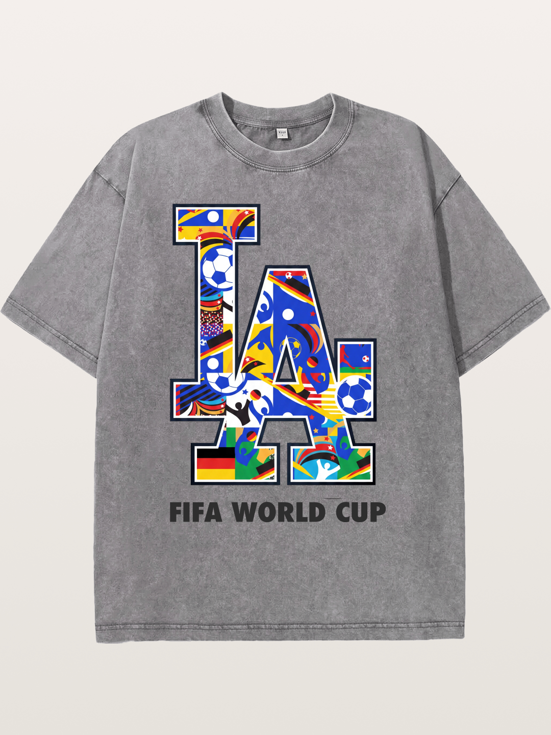 LA 2026 World Cup Nations Flags Washed T-shirt