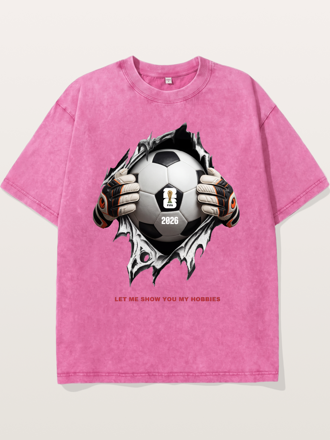 Soccer Ball Tear Effect 2026 Washed T-shirt