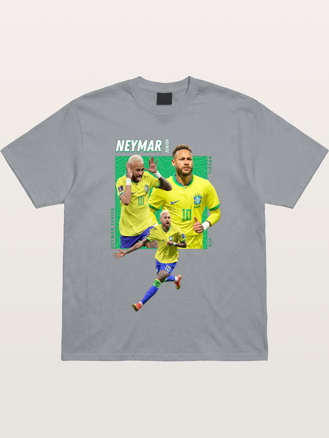 Neymar Collage Brazil Poster Gildan T-shirt