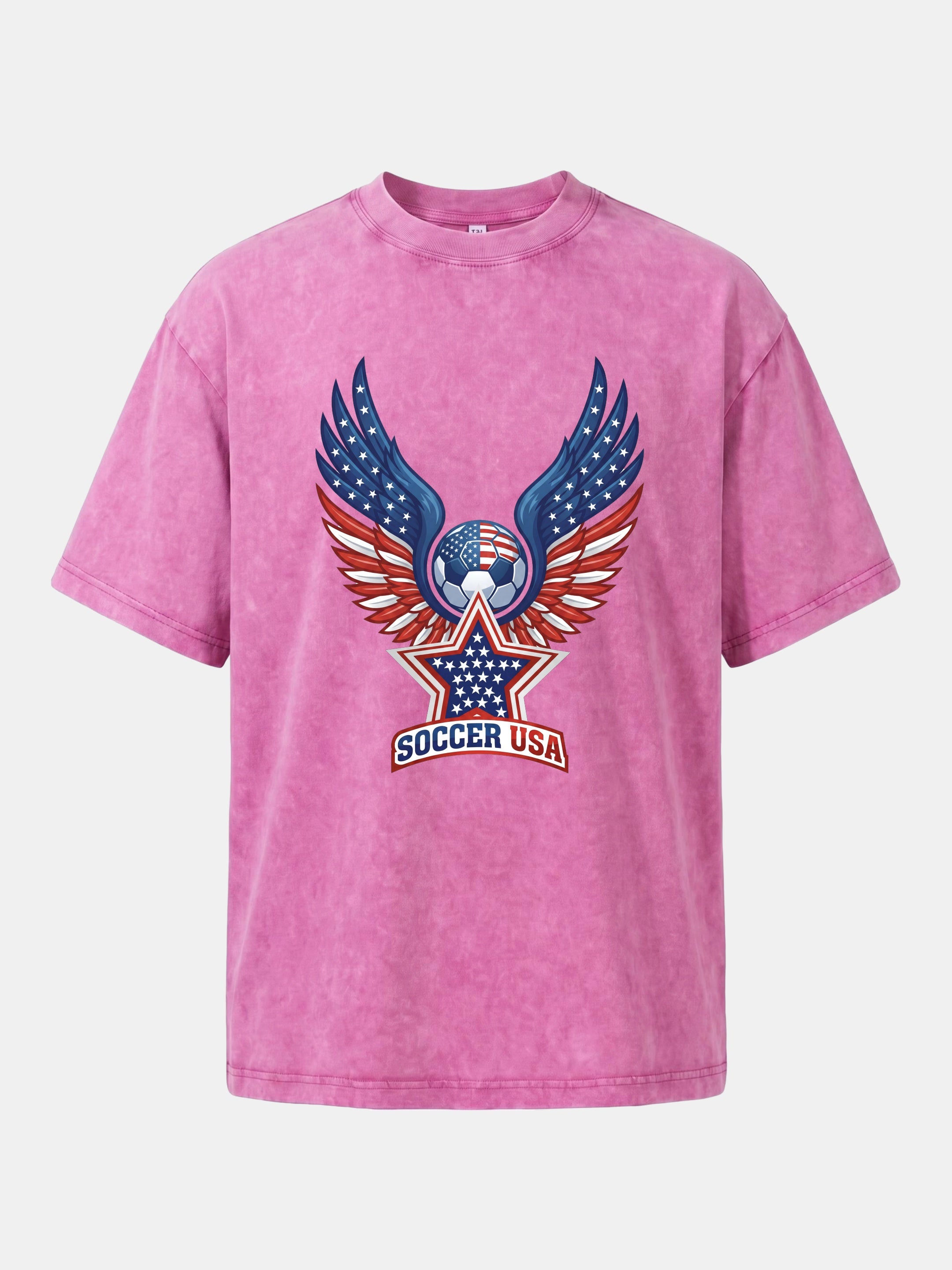 Soccer USA Wings Star Logo Washed T-shirt