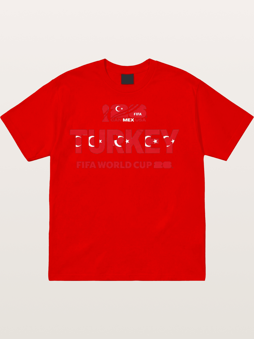 Turkey 2026 Crescent Star Design Cotton T-shirt