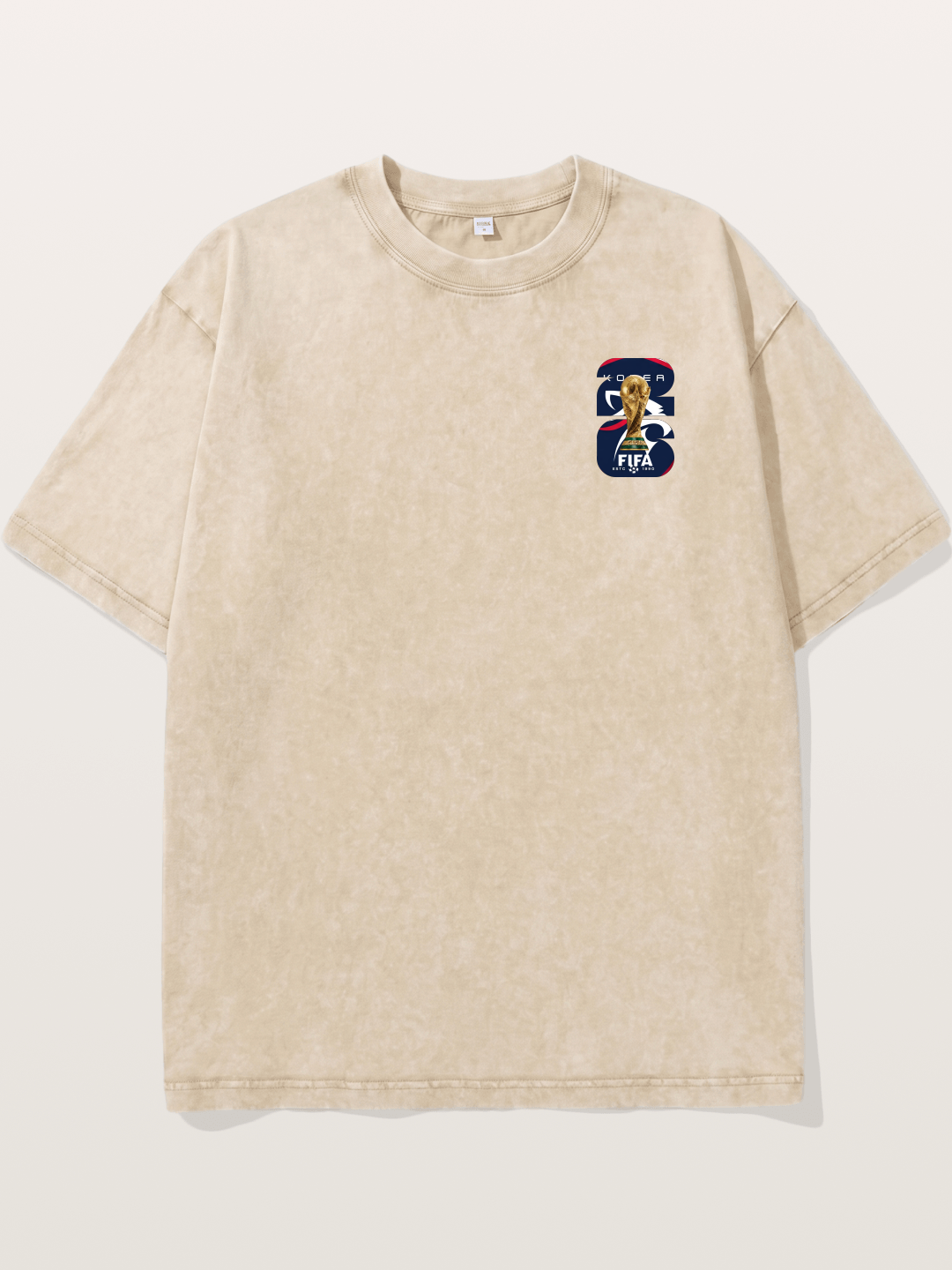 Korea World Cup Trophy Emblem Washed T-shirt