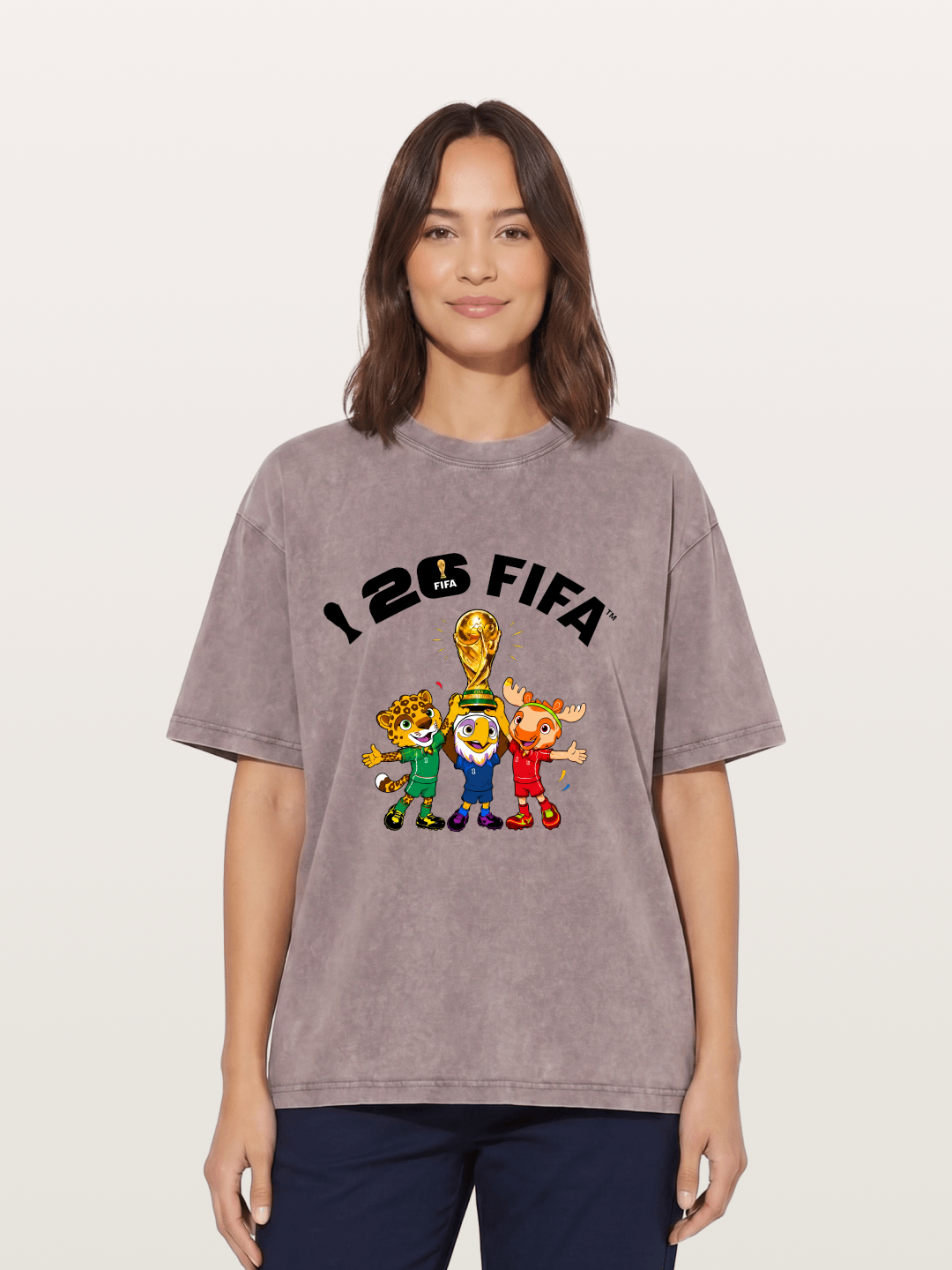 2026 FIFA Mascots Trophy Graphic Washed T-shirt