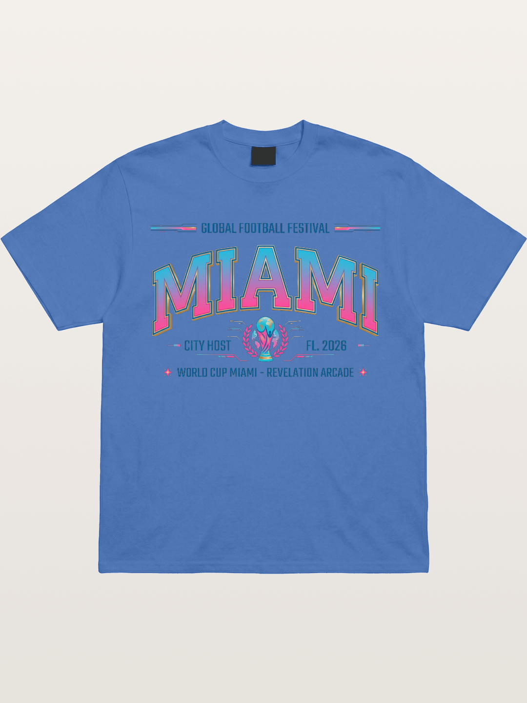 Miami 2026 WC Ombre Typography Gildan T-shirt