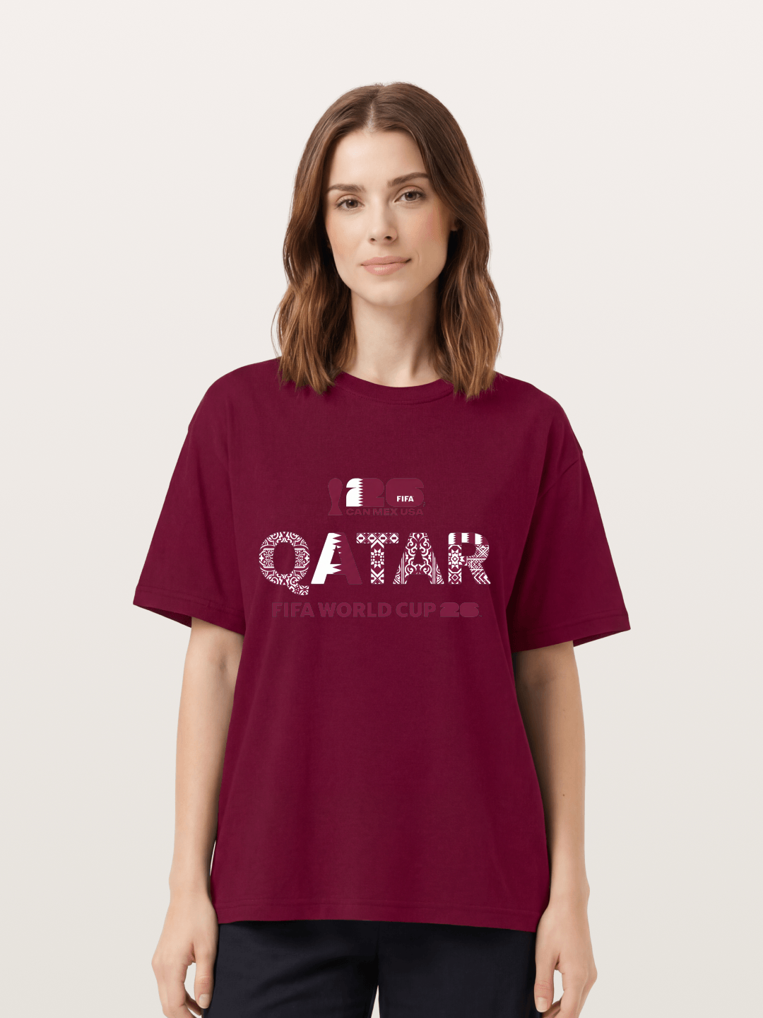 Qatar 2026 Geometric Ornament Art Gildan T-shirt