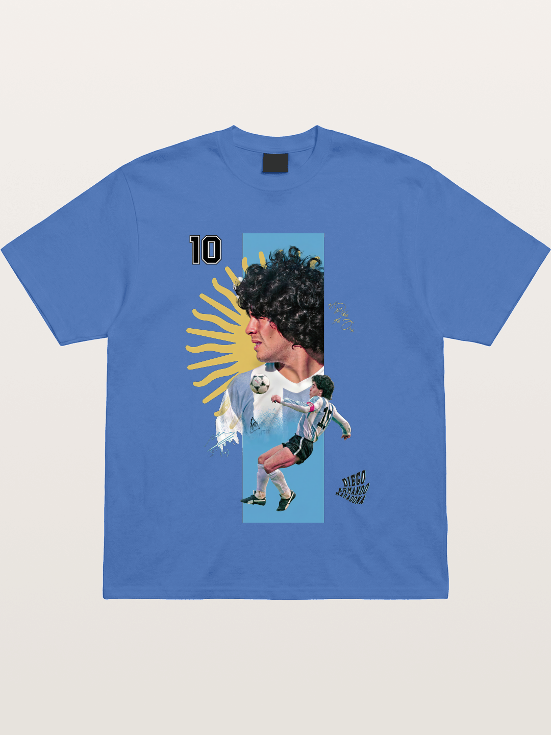 Maradona Argentina WC Print Gildan T-shirt