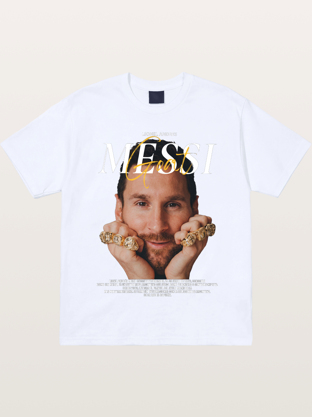 Messi GOAT Champion Rings Gildan T-shirt