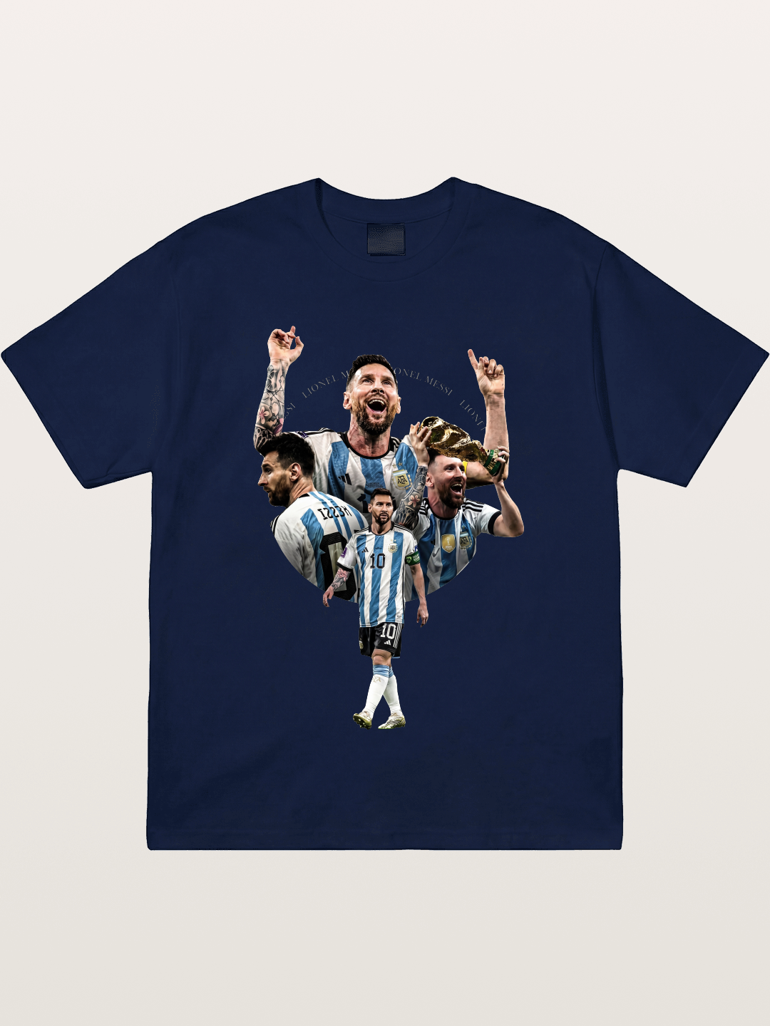 Messi World Champion Montage Gildan T-shirt