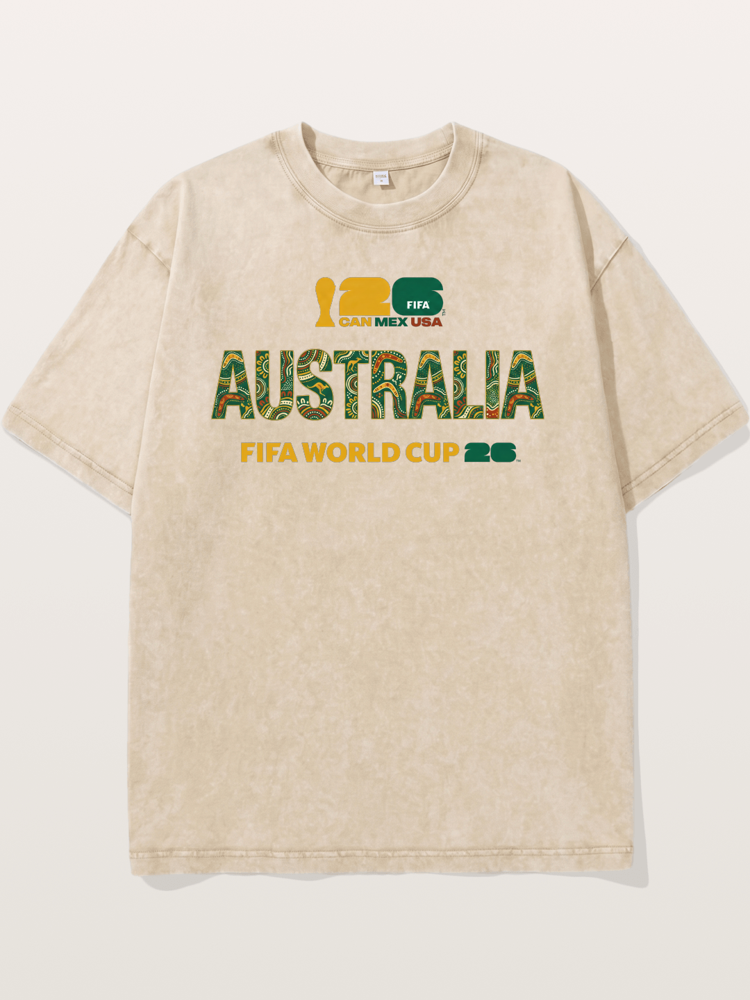 Australia 2026 Aboriginal Design Washed T-shirt