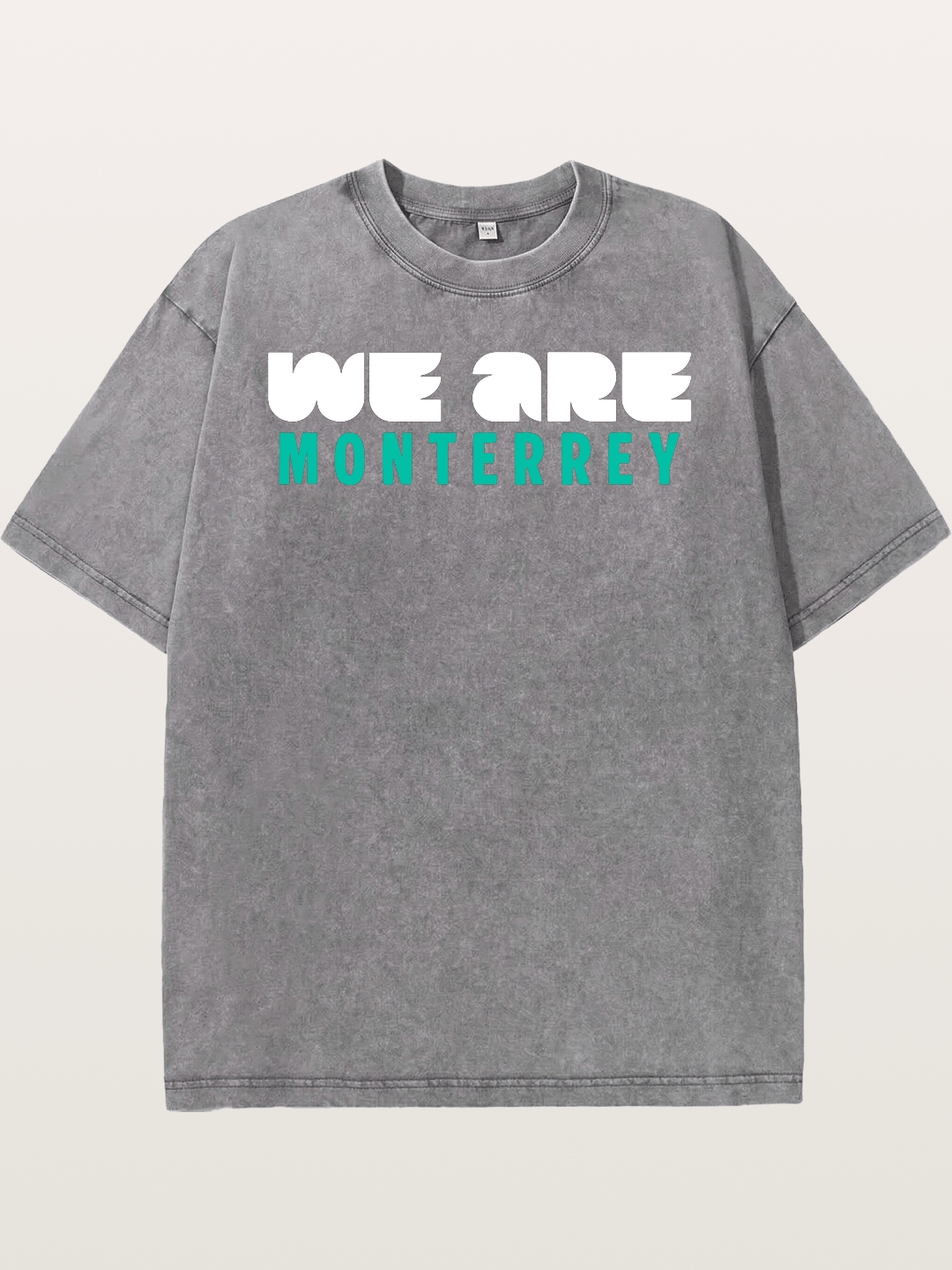 Monterrey Teal Bold Sticker Washed T-shirt