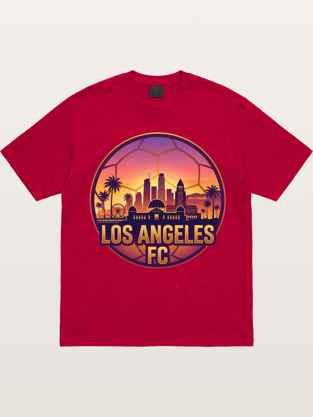 LA FC Sunset City Skyline Gildan T-shirt