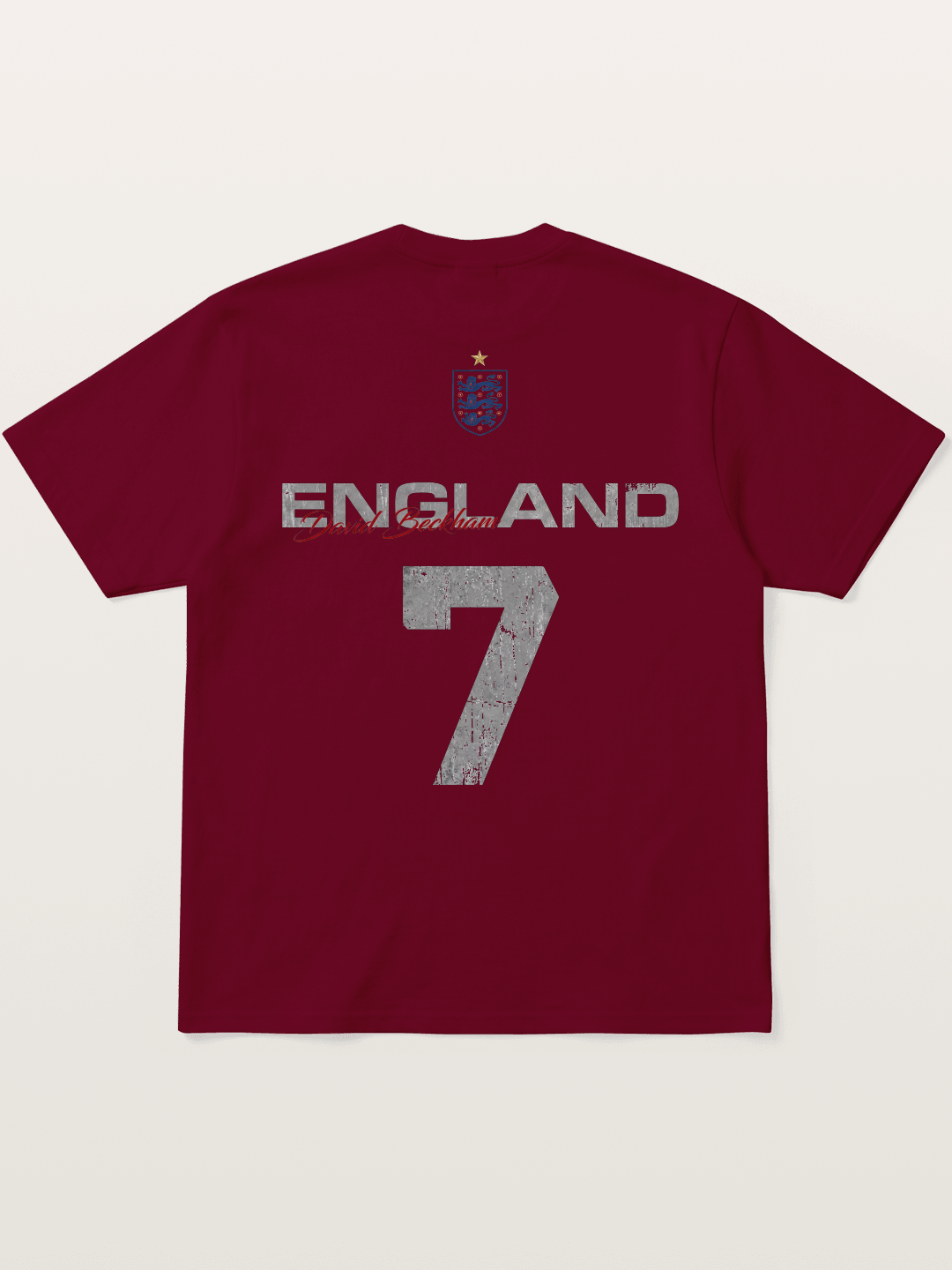 England Beckham 7 Vintage Gildan T-shirt