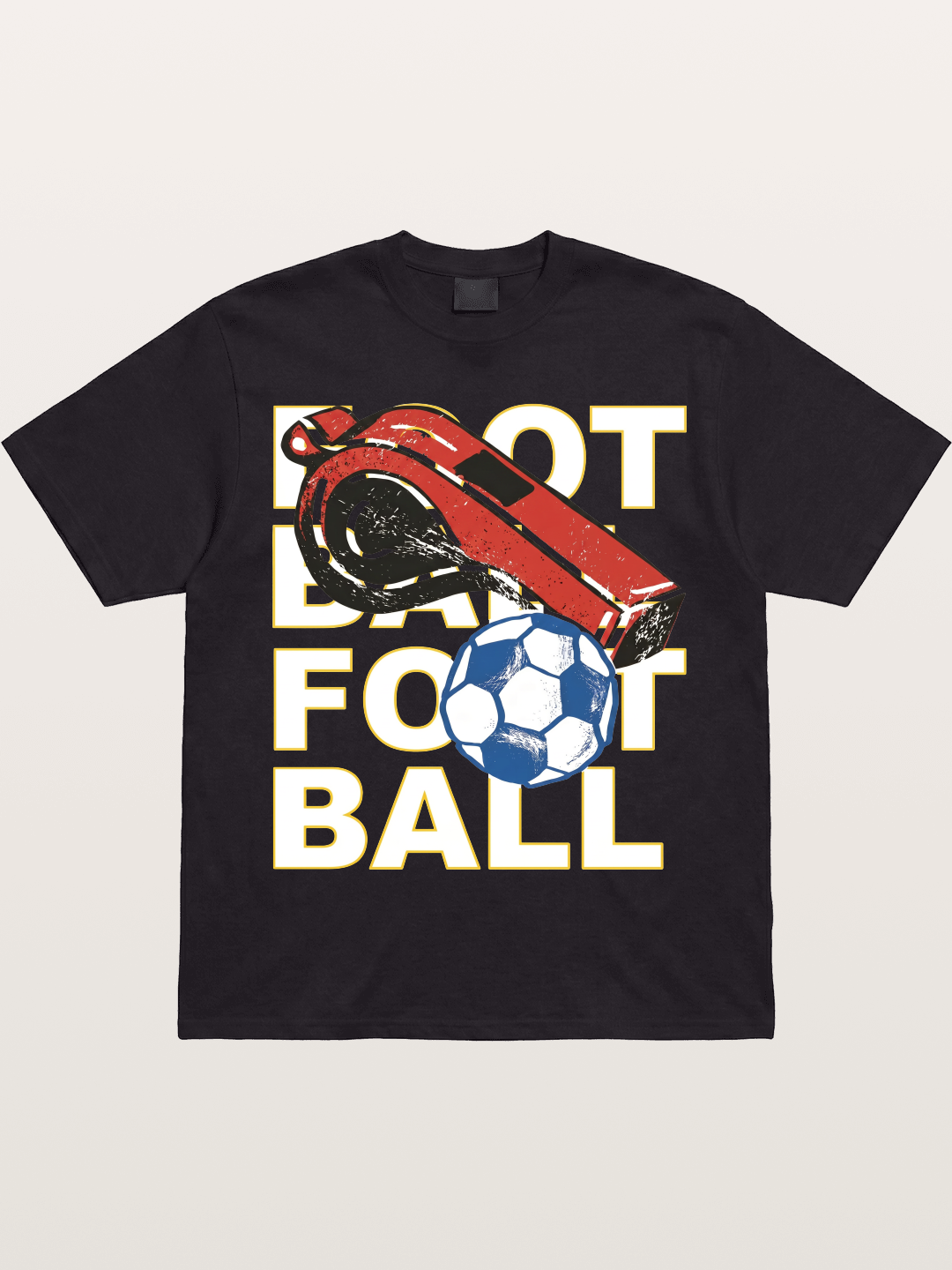 Retro Whistle Football Art Gildan T-shirt