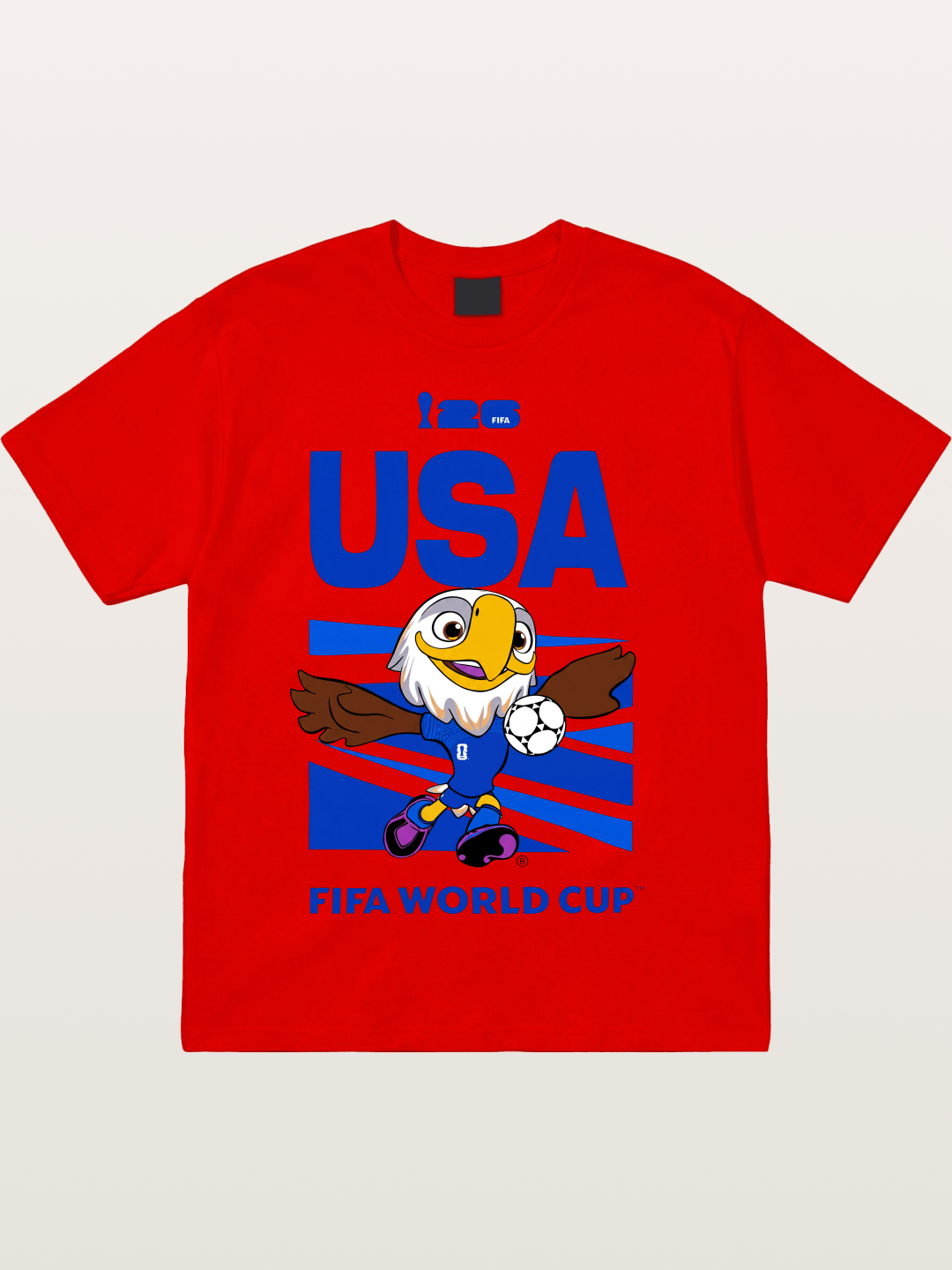 USA WC 2026 Eagle Mascot Design Cotton T-shirt