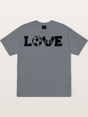 Soccer Love Wordmark With Cleats Cotton T-shirt