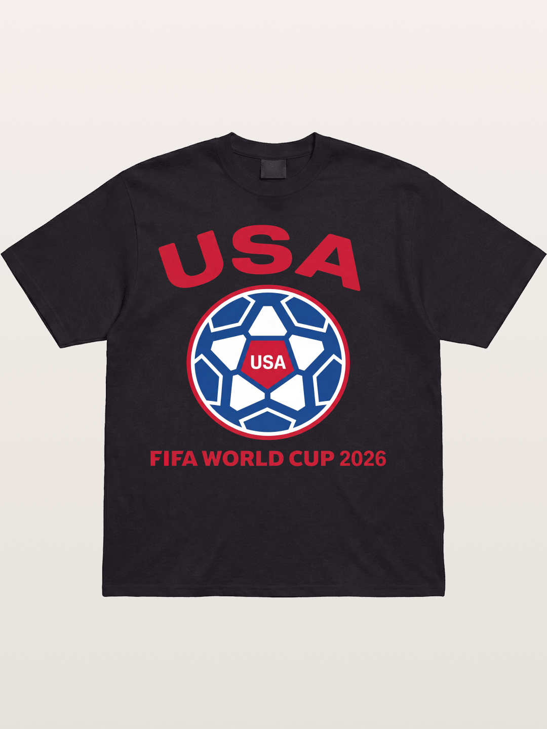 USA WC 2026 Soccer Ball Emblem Cotton T-shirt