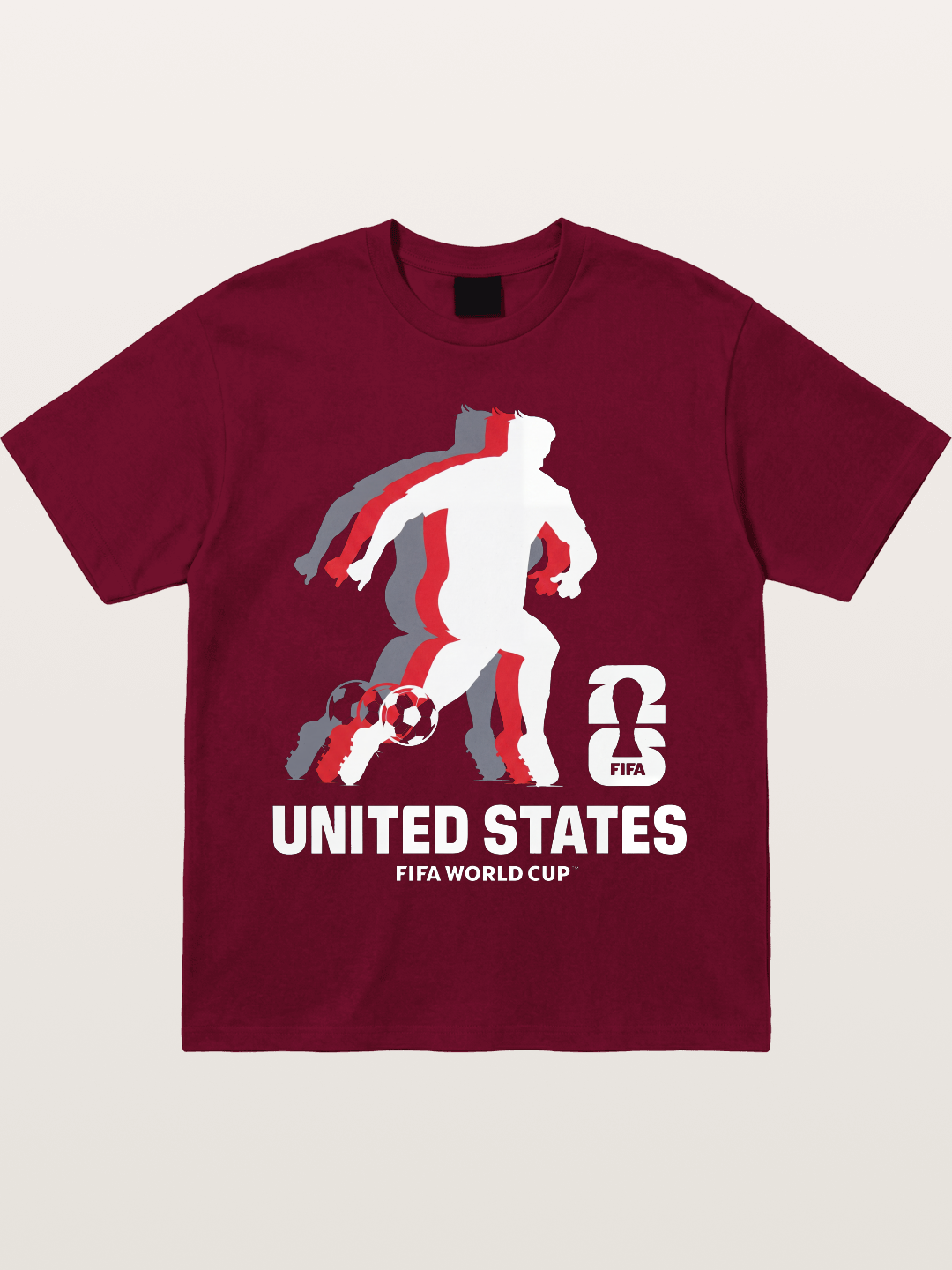 USA WC 2026 Soccer Player Silhouette Gildan T-shirt
