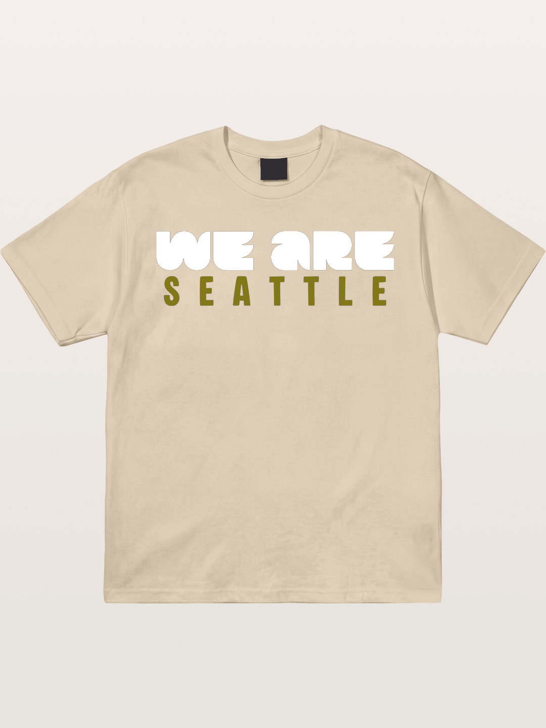 Seattle Olive Green Typography Gildan T-shirt